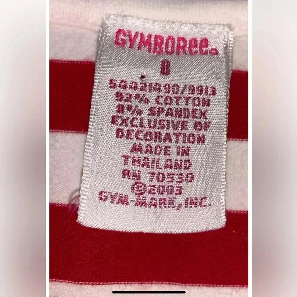 Vintage Girls Gymboree Sailor Dress Size 8 Yrs Striped Red And White Crab 2003